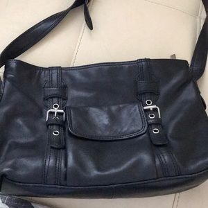Black leather Shoulder Bag